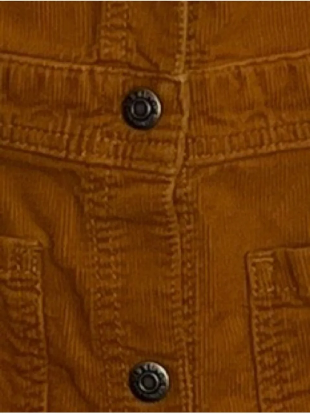 Old Navy Girls Rust Corduroy Button-Front Overall Dress 8